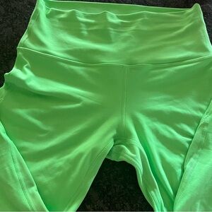 Lululemon Align Neon Green 7/8 leggings -6
